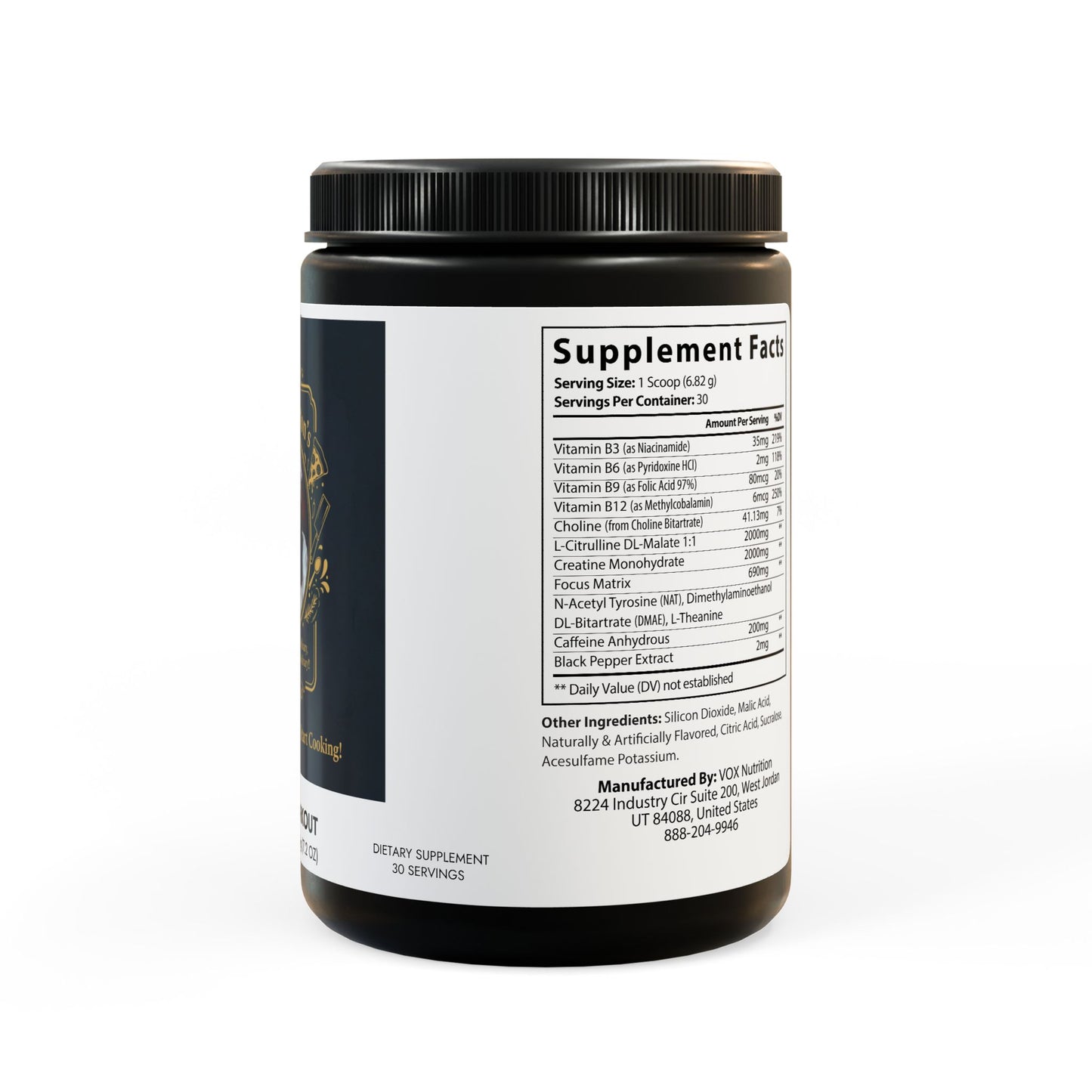 Pre-Workout Supplement, Fruit Punch (204g, 7.1oz)