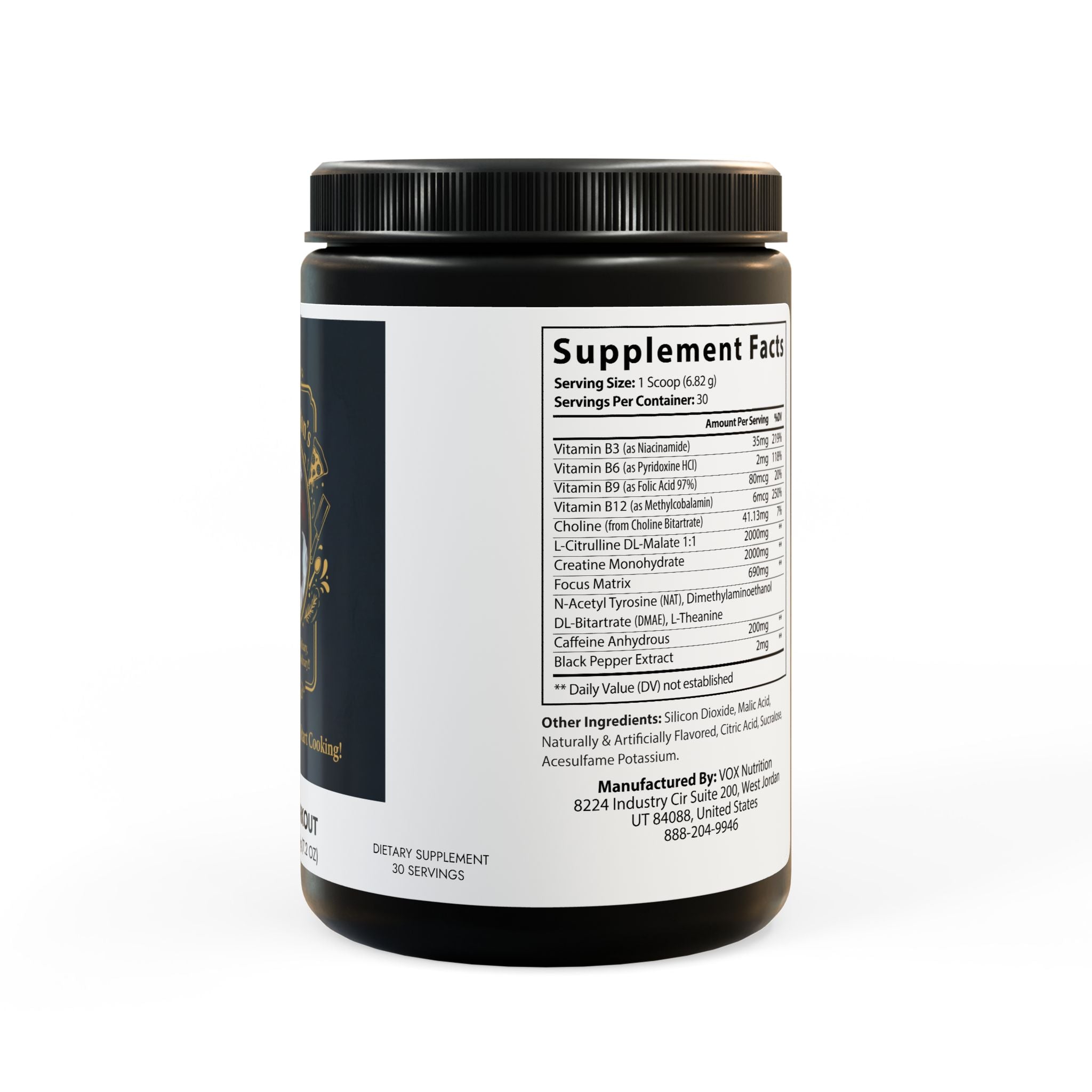 Pre-Workout Supplement, Fruit Punch (204g, 7.1oz)