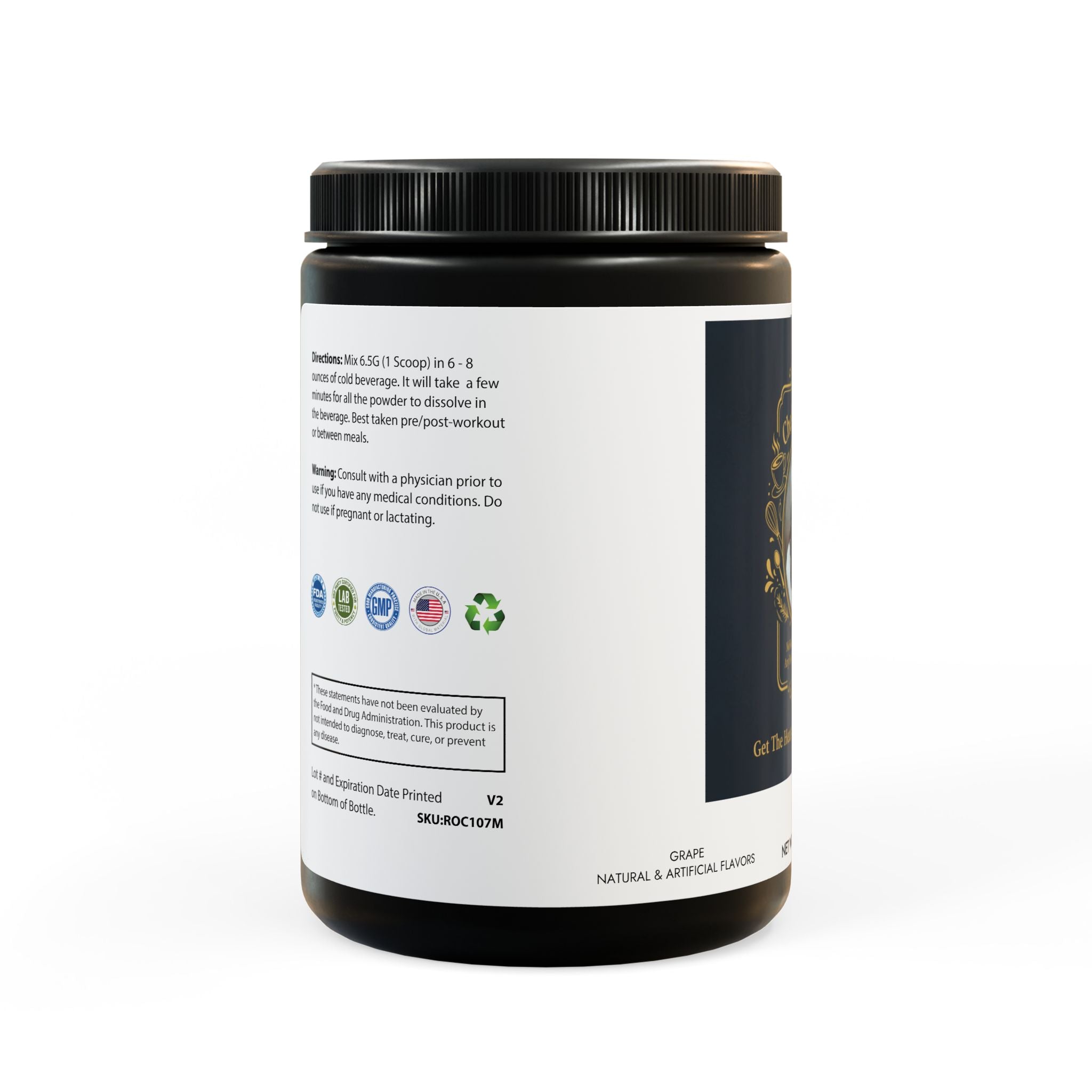 BCAA Supplement, Grape (325g, 11.46oz, 50 servings)