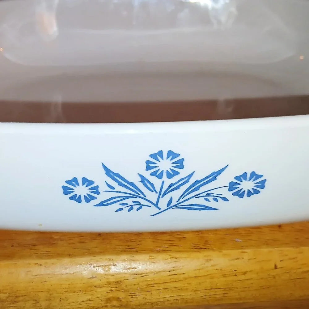 VERY RARE Antique Collectable Corning Ware Blue Cornflower p-10-b 10" Square Casserole Dish P-10-C