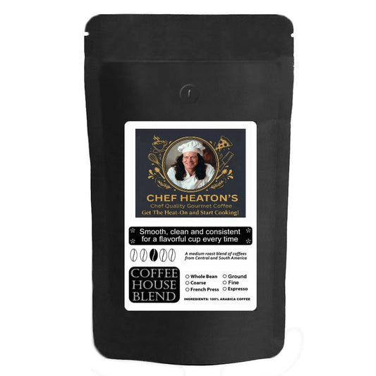 Chef Heaton's Coffee House Blend bag