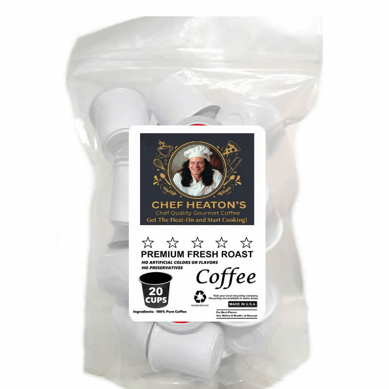 Chef Heaton's Premium Fresh Roast Coffee Pods 20 Pack