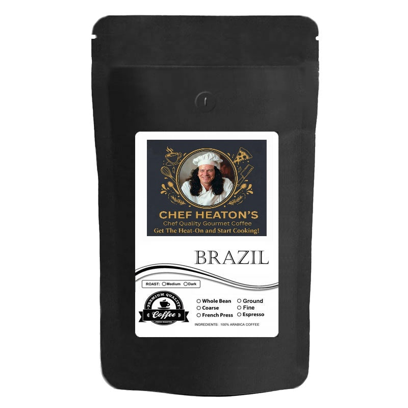 Chef Heaton's Premium Brazil Santos Coffee bag