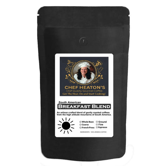 Chef Heaton's Morning Breakfast Blend Coffee bag