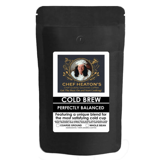 Chef Heaton's Cold Brew Coffee bag