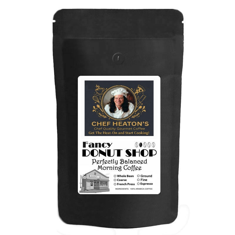 Chef Heaton's Fancy Doughnut Shop Coffee bag