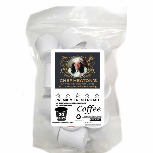 Chef Heaton's Premium Fresh Roast Coffee Pods – 20 Pack