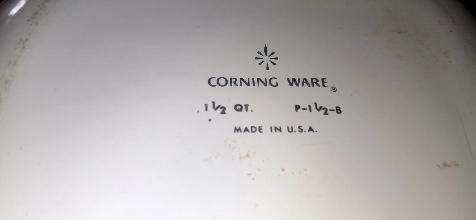 Vintage RARE Antique Collectale Corning Ware Blue Corn Flower Casserole Dish P-1-1/2-B , 1 1/2 QT