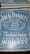 Vintage Jack Daniel's Old Time Old #7 Tennessee Whiskey Tin Sign — "The Blue One"