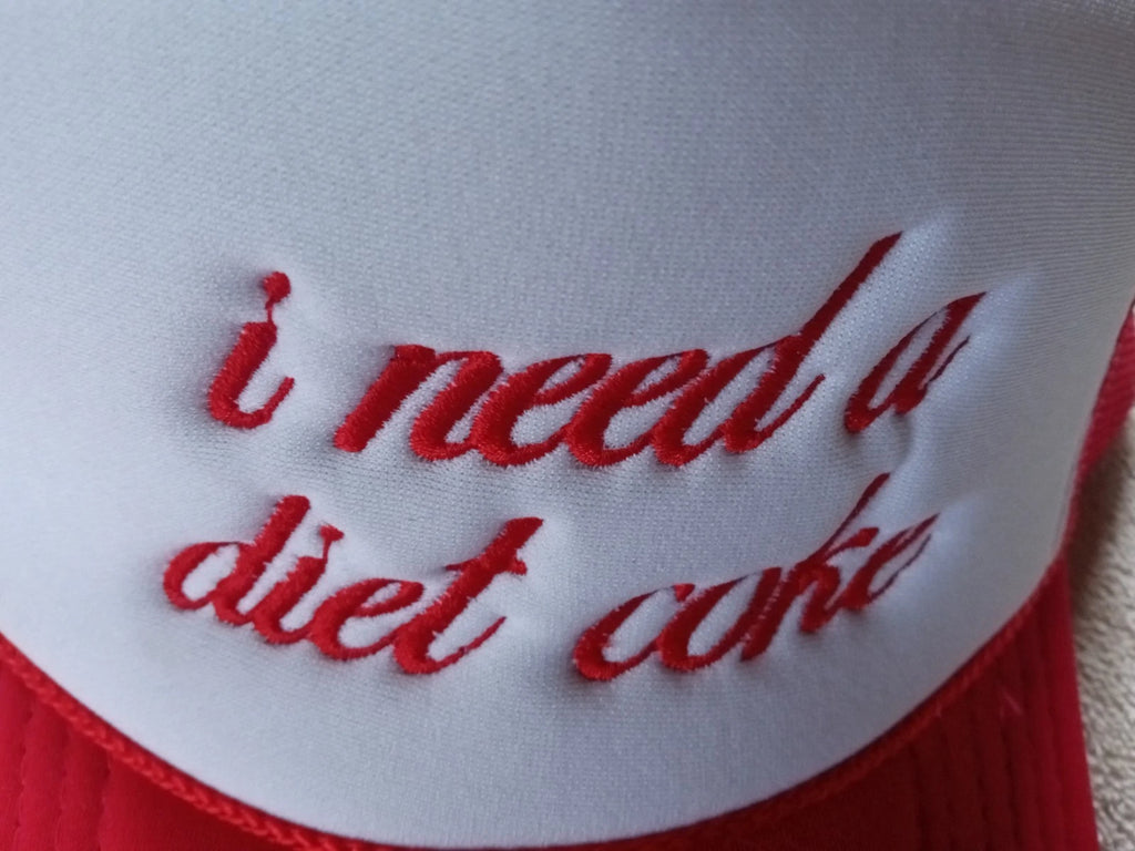 Diet Coke Embroidered Hat Adjustable Cap