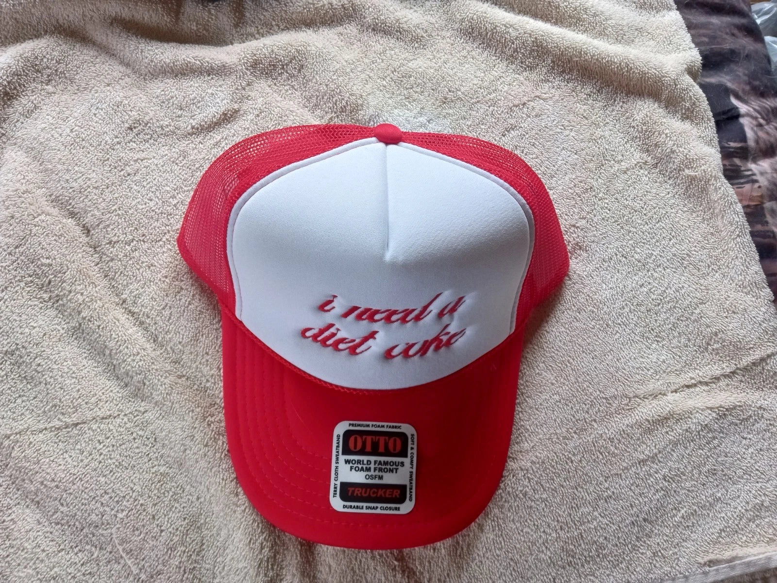 Diet Coke Embroidered Hat Adjustable Cap