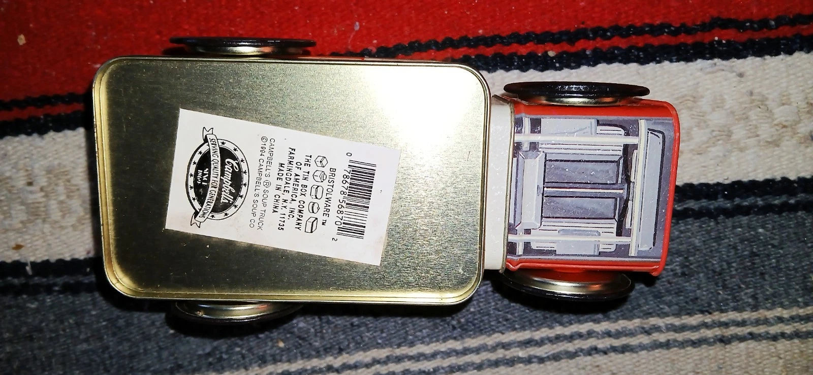 Campbell's Condensed Tomato Soup Metal Delivery Truck/Container