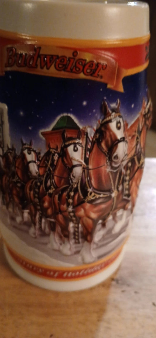 Budweiser 1999 Holiday Ceramic Stein "A Century of Tradition 1900–1999"