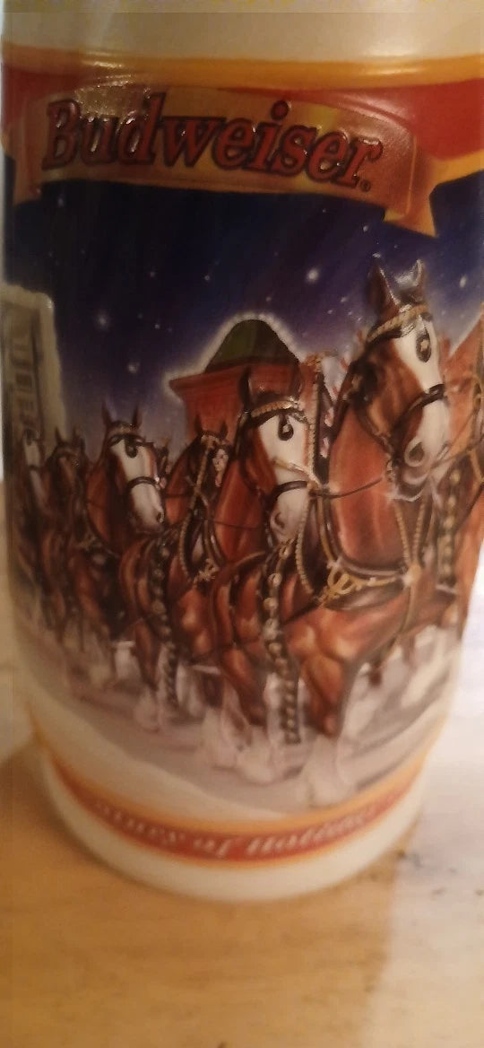 Budweiser 1999 Holiday Ceramic Stein "A Century of Tradition 1900–1999"
