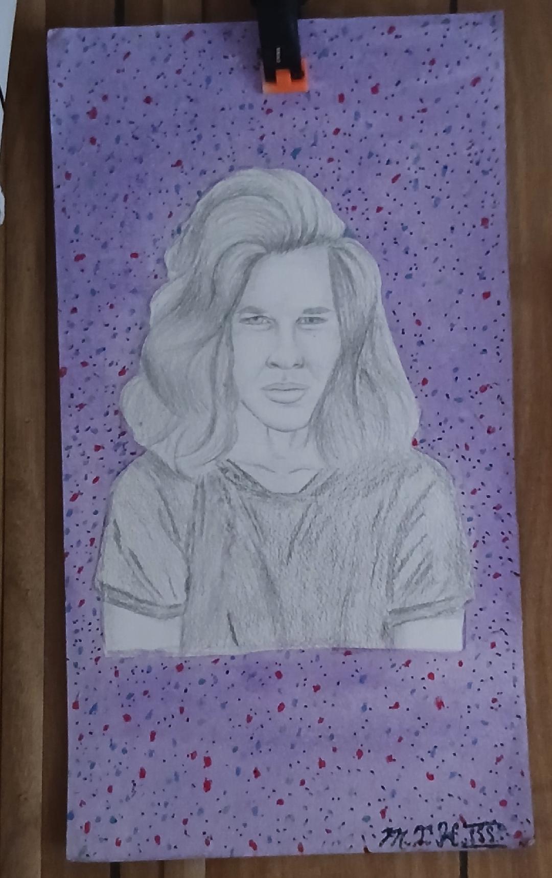 Portrait — Kresimir (Acrylic & Pencil on Paper) — SOLD $20,000