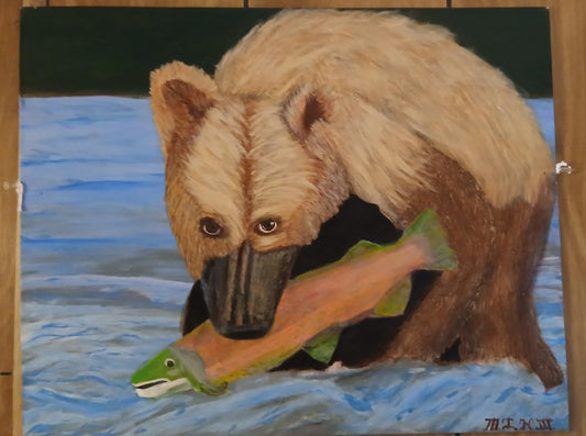Bear Catching Fish