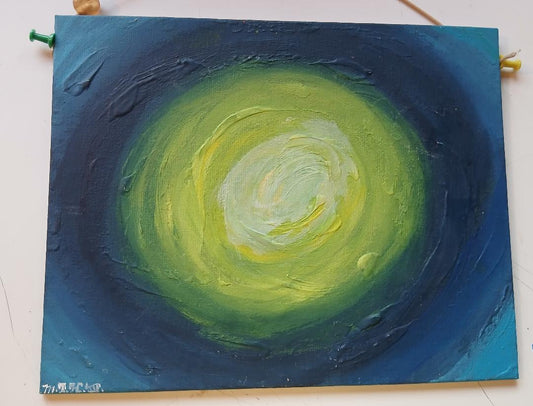 Swirling Vortex painting on canvas by The Chef Dr. Heaton